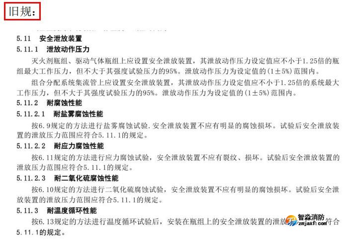 更改了安全泄放裝置泄放動作壓力要求、安全泄放裝置動作試 驗方法
